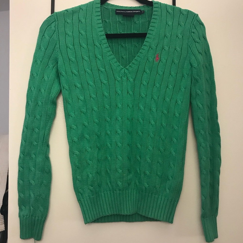 Kelly green Ralph Lauren sweater